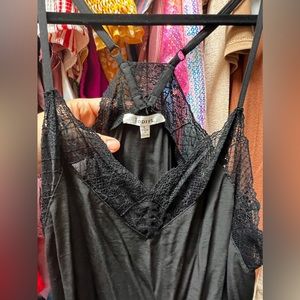 Black lace tank top